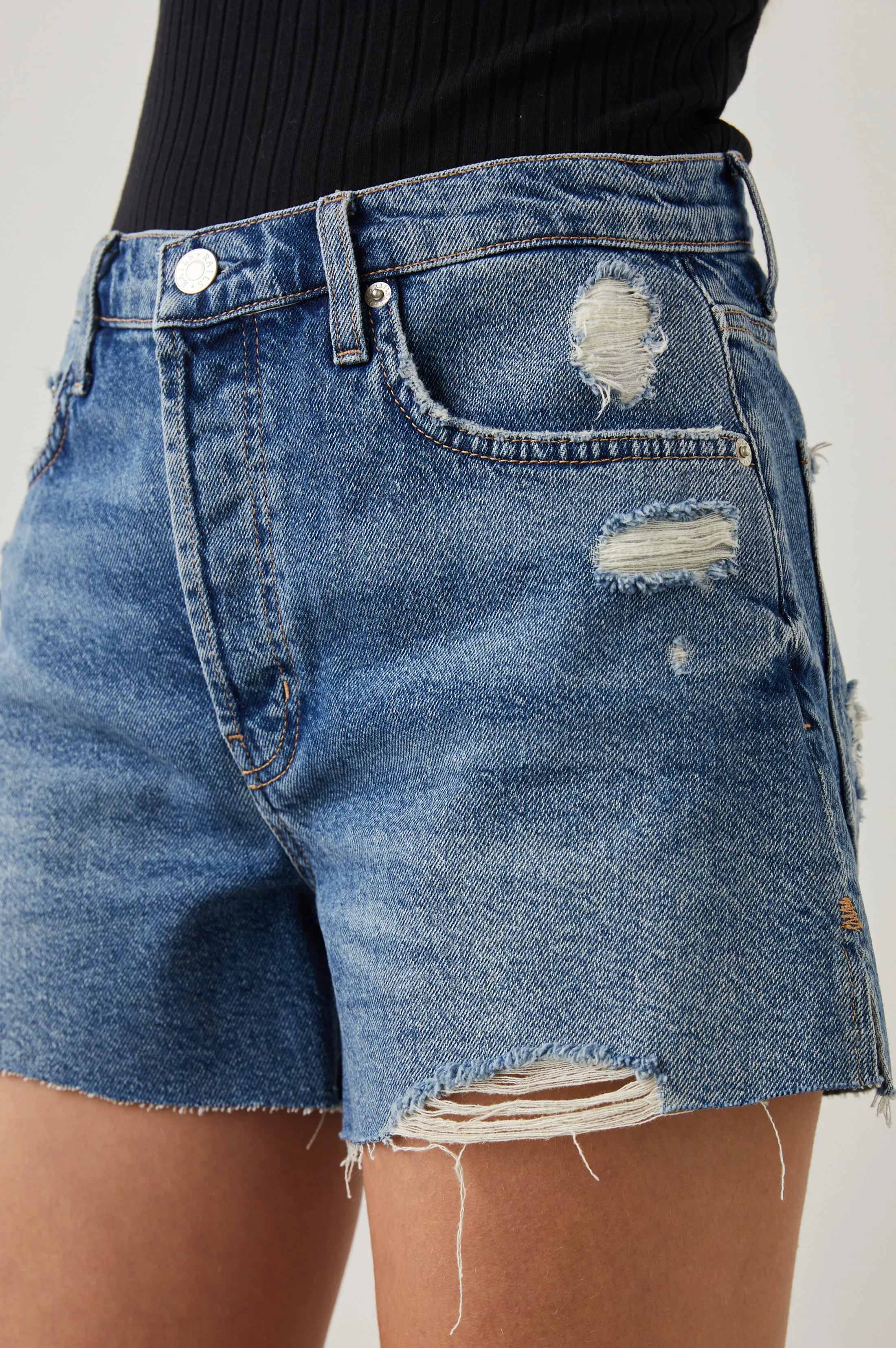 ZUMA SHORT - VINTAGE SAPPHIRE DISTRESS Rails